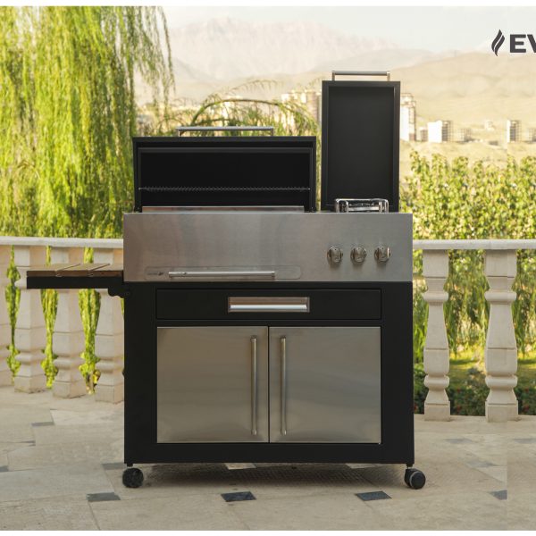 باربیکیو استیل مشکی 92cm